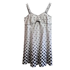 R&K Originals Vintage 90s Y2K Polka Dot Babydoll Retro Sundress Midi Dress 16W